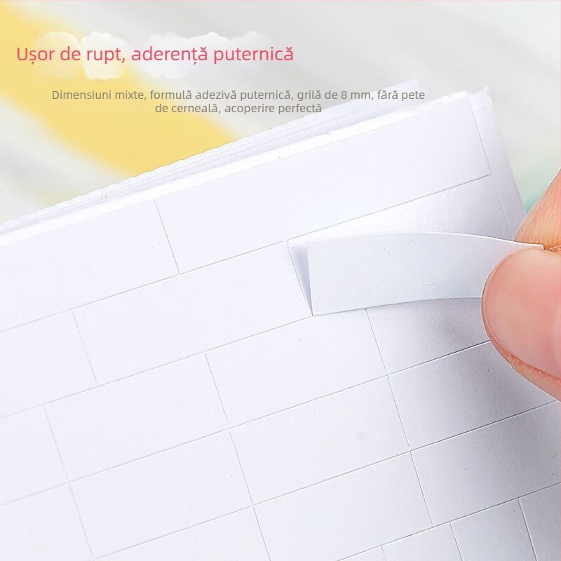 12 m bandă corectare autoadezivă, ambalaj cu design desen animat pentru elevi