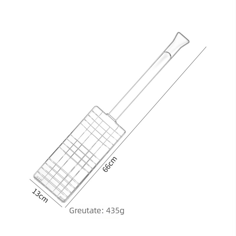 Clema pătrată pentru grătar, electroplacată, pentru carne, pește, legume și frigărui