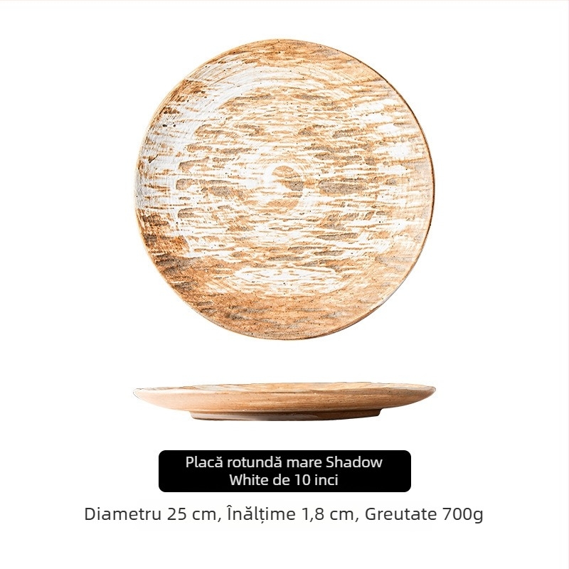 Vas ceramic japoneze: bol orez, bol pentru supă și tăiței, veselă ceramică vintage, tavă dreptunghiulară, farfurie pentru gyoza, veselă de masă casnică