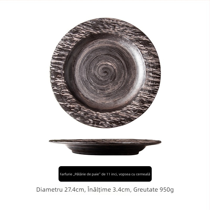 Vas ceramic japoneze: bol orez, bol pentru supă și tăiței, veselă ceramică vintage, tavă dreptunghiulară, farfurie pentru gyoza, veselă de masă casnică