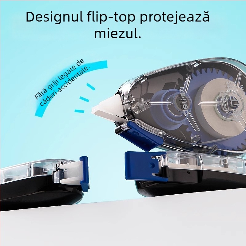 Bandă corectoare Deli pentru elevi, bandă de corectare netedă pentru ciclul primar/gimnaziu, model V965