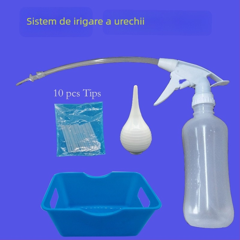 Instrument din silicon pentru curățarea cerumenului și spălarea urechii