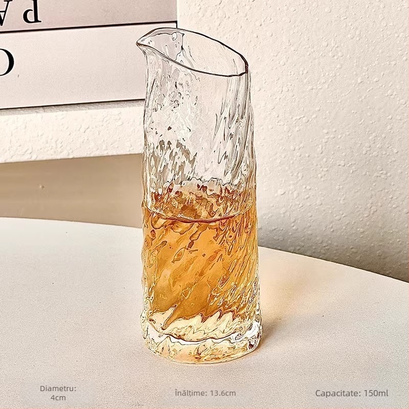 Decantor de sake pentru uz casnic, dispenser personal de băuturi, mic pahar pentru vin alb și pahar de shot, set de vin