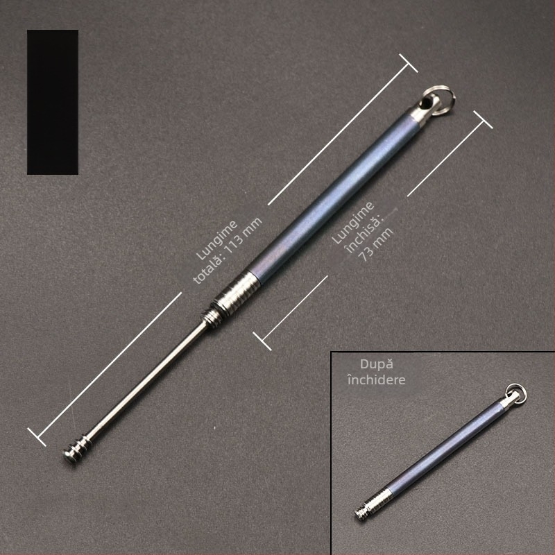 Lingură pentru urechi din aliaj de titan, design în spirală, titan pur, mâner rezistent la coroziune, ușor pentru călătorii.