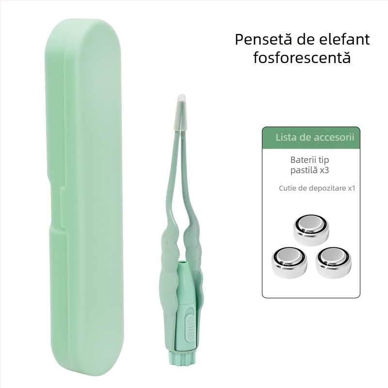 Lingură de urechi cu lumină pentru bebeluși și copii – instrument sigur pentru îndepărtarea cerumenului