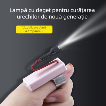 Instrument vizual pentru curățarea urechii, reîncărcabil, linguriță iluminată, mâner, încărcare USB