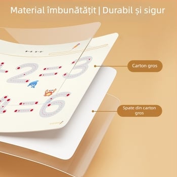 Caiet de antrenament pentru controlul scrierii la grădiniță, hârtie ștergătoare și carduri de exerciții pentru scriere timpurie
