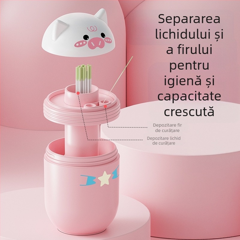 Piggy linie de curățare a găurii urechii pentru eliminarea mirosurilor și prevenirea blocării