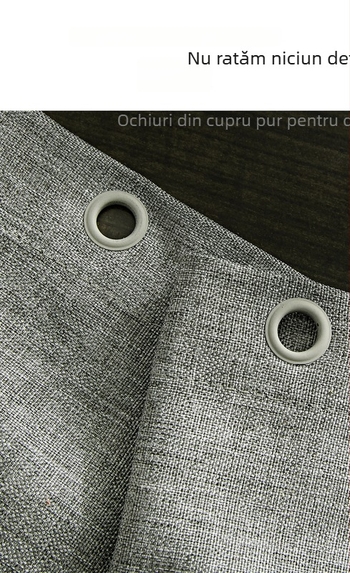 Perdea de duș cu aspect de in, îngroșată, pentru baie, perdea despărțitoare simplă, poliester, impermeabilă și antimoldă, montaj fără găuri