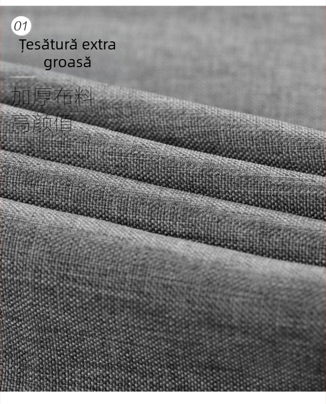 Perdea de duș cu aspect de in, îngroșată, pentru baie, perdea despărțitoare simplă, poliester, impermeabilă și antimoldă, montaj fără găuri