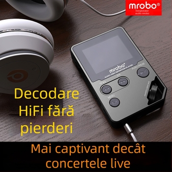 Mrobo C5 Lossless HiFi Bluetooth Walkman muzical hi-fi, MP3, Repetor pentru ascultare în engleză