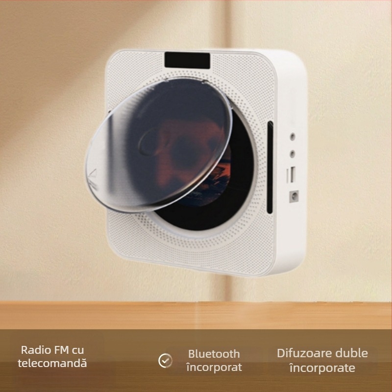 CD player mini cu Bluetooth, pentru uz casnic, redare muzică