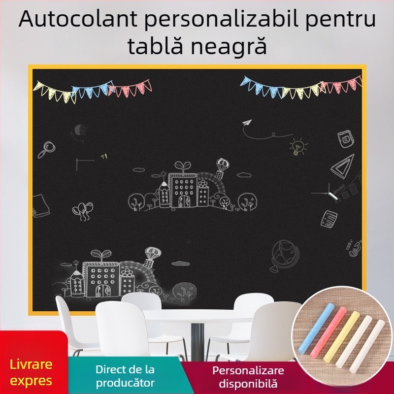 Sticker de perete ne-magnetice pentru tablă din PP, pentru uz casnic, desen și scriere pentru copii, tablă albă pentru birou și învățare, tablă verde pentru prezentări