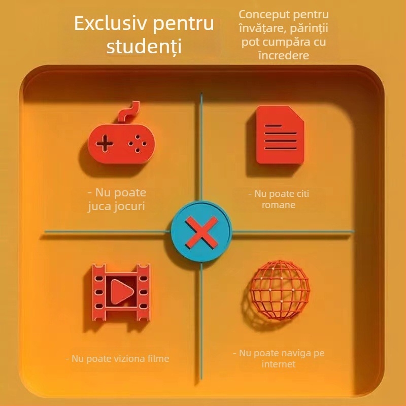 Dispozitiv de învățare engleză de buzunar, cu ecran de 5 inch, pentru repetare și ascultarea vocabularului