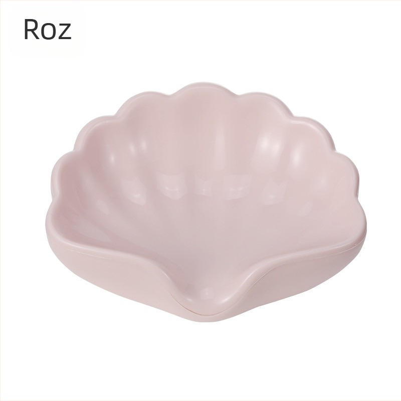 Sapunieră în formă de scoică cu drenaj, suport de săpun din plastic pentru baie, cutie de depozitare perforată, de înaltă calitate