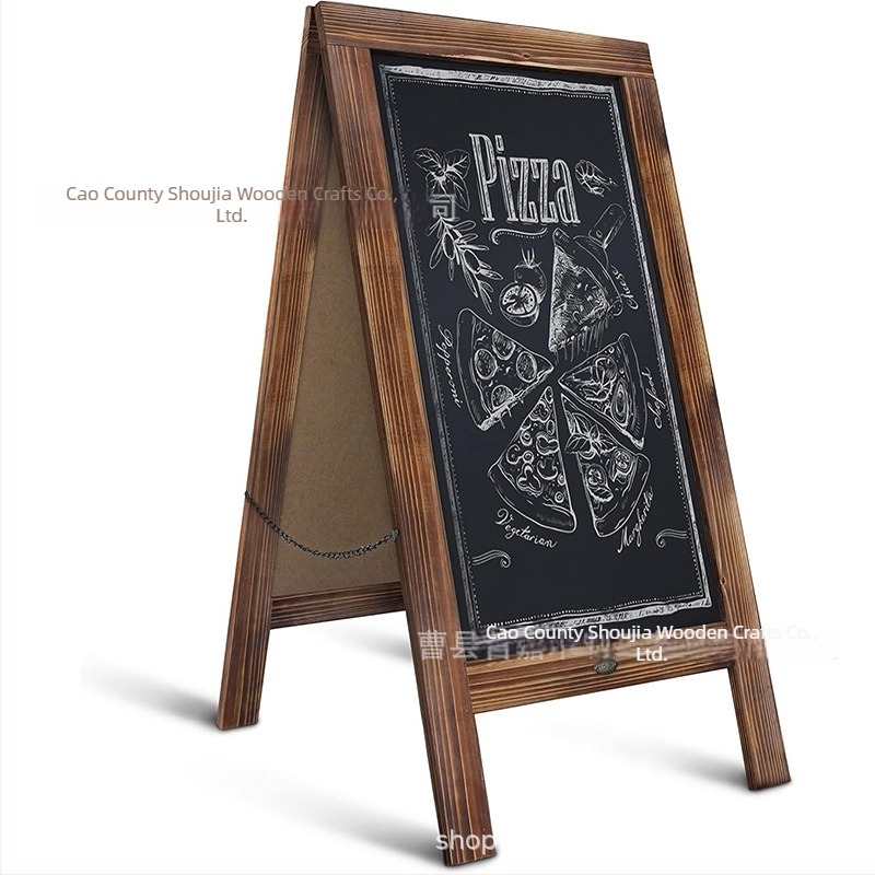 Tabla mică din lemn pentru meniuri și mesaje, semn de ușă pentru cafenea, panou de afișaj