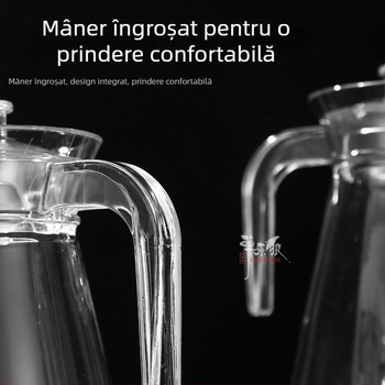 Ceainic din acrilic și PC pentru băuturi, sucuri și apă rece, rezistent la temperaturi înalte și joase, potrivit pentru restaurante și hoteluri