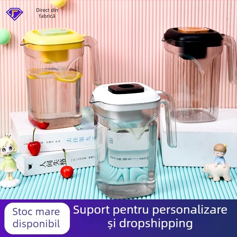 Xinle vară: cană pentru apă rece, pentru frigider, și recipient pentru brew rece de cafea, cu capacitate mare pentru băuturi, sucuri și ceai, utilizare casnică
