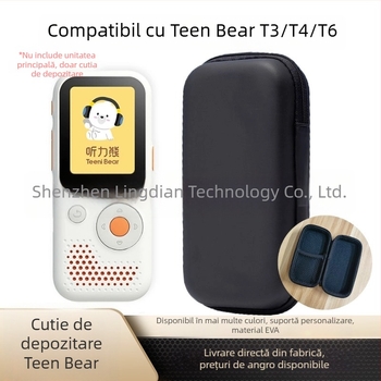 Cutie de depozitare T6 Hearing Bear pentru învățare prin repetare, carcasă rigidă de 2 inchi, portabil