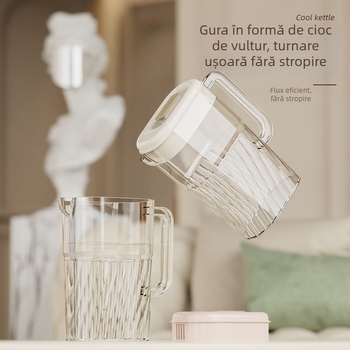 Taihe recipient transparent pentru apă rece, 2500 ml, mare capacitate pentru băuturi în aer liber și ceai de fructe