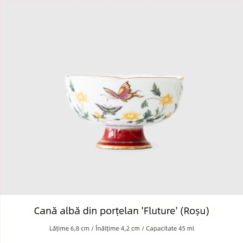 Ceainic din porțelan și gaiwan, set mic pentru casă și birou, cești de ceai elegante, set Kung Fu pentru ceai