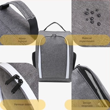 Geantă din nylon pentru pantofi de golf și organizator de pantofi pentru activități în aer liber, depozitare portabilă pentru călătorii