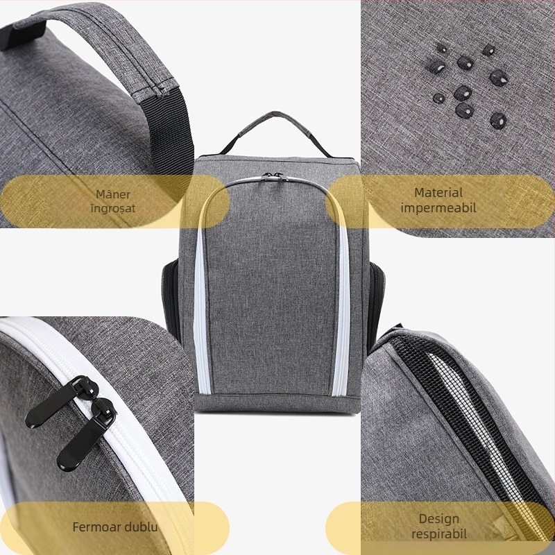 Geantă din nylon pentru pantofi de golf și organizator de pantofi pentru activități în aer liber, depozitare portabilă pentru călătorii