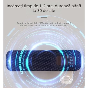 Suport inteligent pentru periuța de dinți cu sterilizare UV, activare automată, prindere cu ventuză, fără găuri