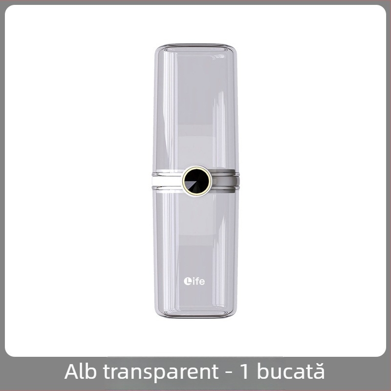 Pahar de călătorie pentru apă de gură și cutie pentru periuțe, pentru cupluri, suport portabil cu capacitate mare