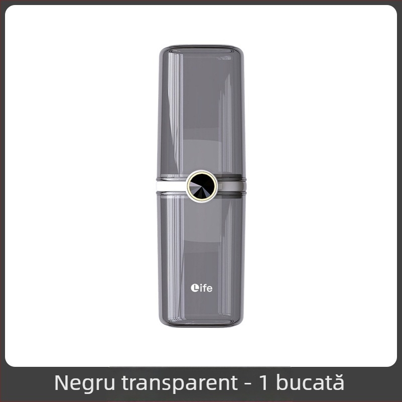 Pahar de călătorie pentru apă de gură și cutie pentru periuțe, pentru cupluri, suport portabil cu capacitate mare