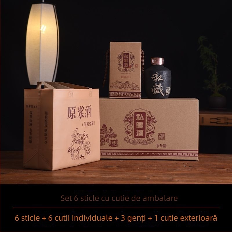 Vas ceramic sigilat pentru vin, recipient vid pentru vin, capacitate de 25 kg
