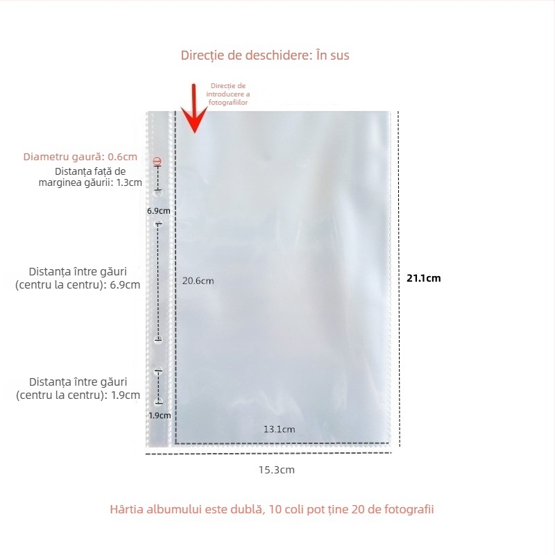 Ins argintiu PU cu cataramă magnetică, binder cu foi cu patru buzunare, pentru fotografii 3 inch Polaroid, album idol pentru colecția de carduri
