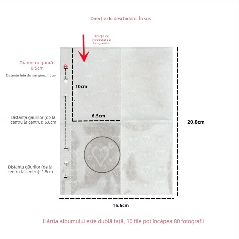 Ins argintiu PU cu cataramă magnetică, binder cu foi cu patru buzunare, pentru fotografii 3 inch Polaroid, album idol pentru colecția de carduri
