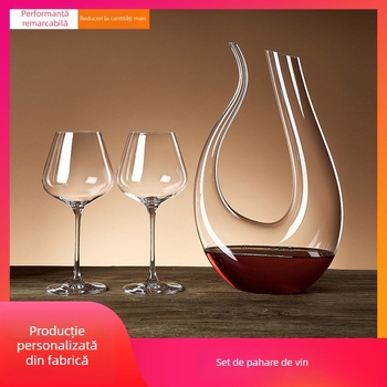 Set de decantare din cristal, formă U, pentru vin roșu, stil european, utilizare casnică