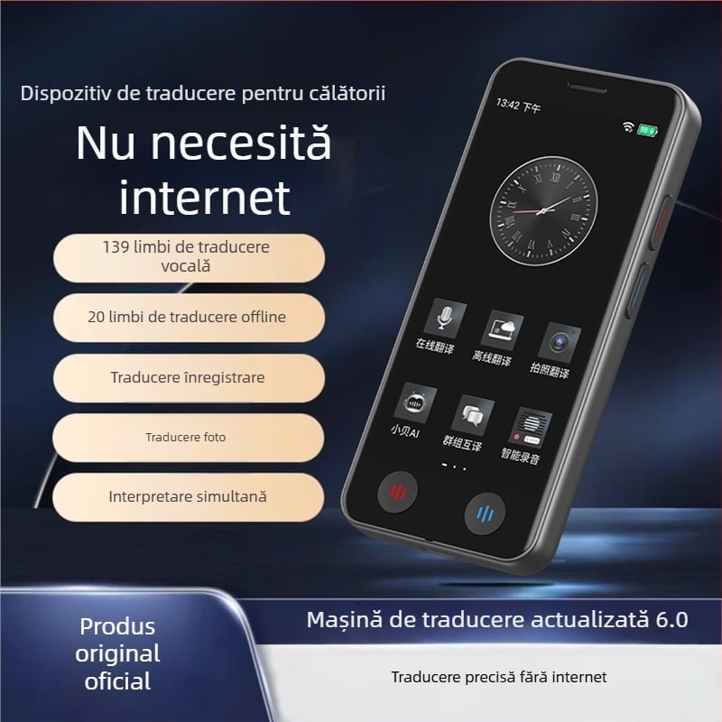 Traducător multilingv cu inteligență artificială, traducere în timp real, simultană — model 2025