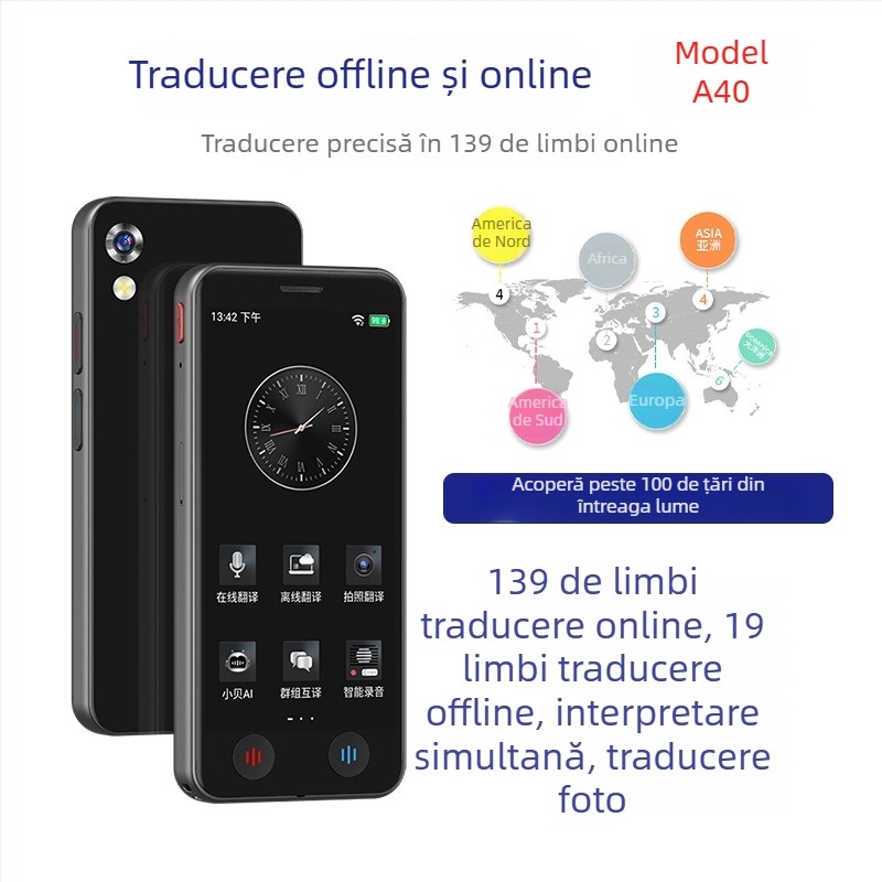 Traducător multilingv cu inteligență artificială, traducere în timp real, simultană — model 2025
