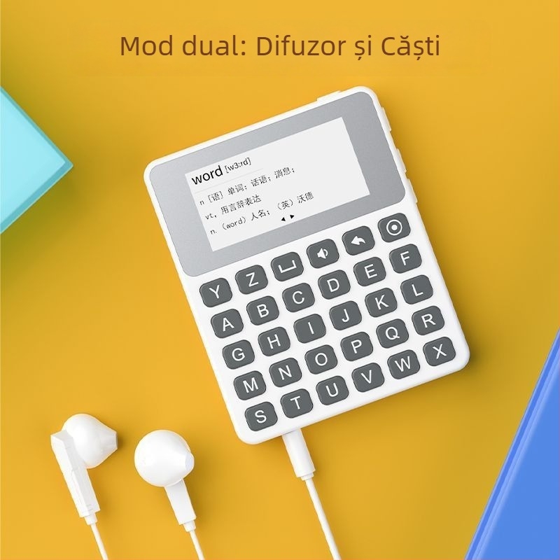 Dicționar electronic englez și dispozitiv de învățare a cuvintelor, autonomie mare, 3500 de cuvinte, pronunție reală