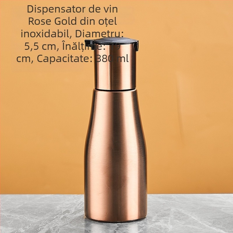 Distribuitor de vin din oțel inoxidabil 304, recipient comercial pentru bar, dozator cu măsurare precisă.