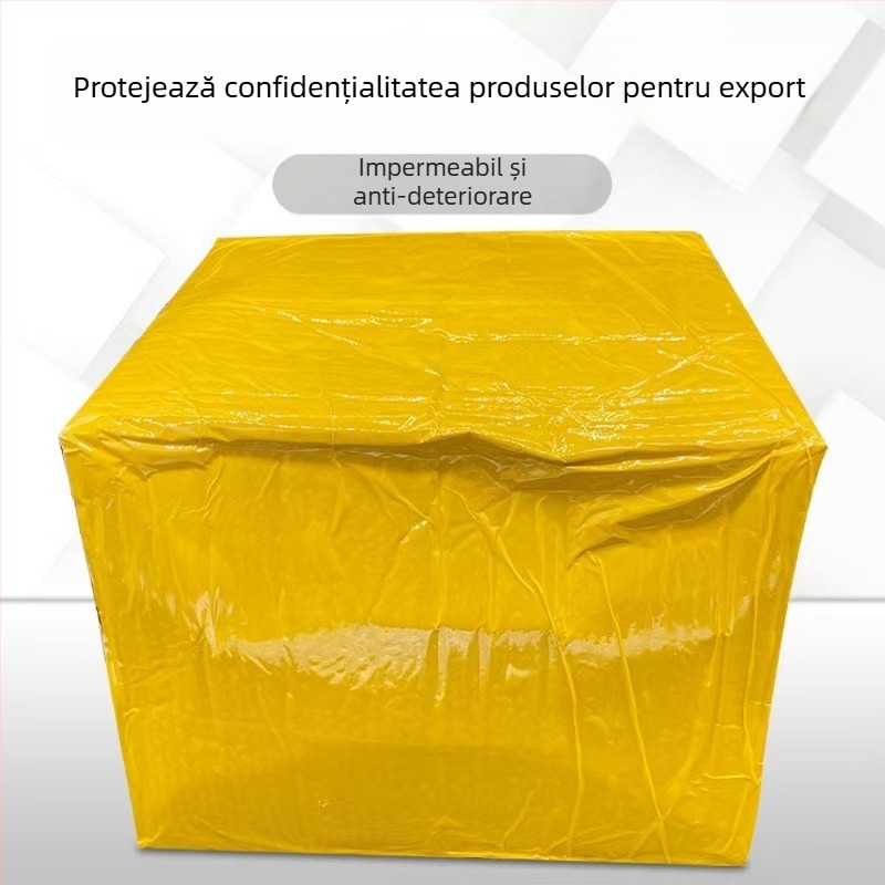Bandă de ambalaj galbenă, role mari, foarte late, lățimi 32 cm și 42 cm