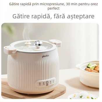 Puliton Oală electrică pentru gătit, cu pereți titan-ceramici, pentru abur și hrănire bebeluși, multifuncțională – orez