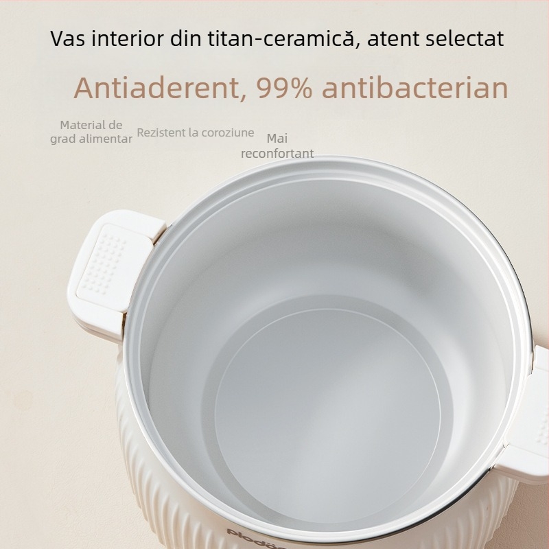 Puliton Oală electrică pentru gătit, cu pereți titan-ceramici, pentru abur și hrănire bebeluși, multifuncțională – orez