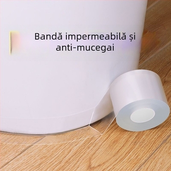 Bandă transparentă cu adeziv pe o singură față, nano-tehnologie, puternică și impermeabilă, pentru protecția colțurilor mesei, etanșarea spațiilor din jurul ferestrelor și rezistență la vânt