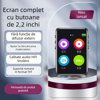Bluetooth MP3 player cu cititor de cărți electronice și lectură de romane, dispozitiv multimedia MP4 de 3,0 inch pentru elevi