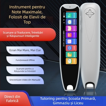 Pix de citire compact cu traducere în engleză, scanare offline, dicționar electronic și translator, instrument educațional pentru elevi de la primar până la liceu