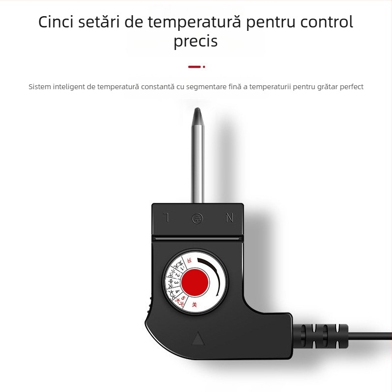 Grătar electric 2 în 1 și oală de gătit, multifuncțională, control dual, vas mare antiaderent pentru grilare și fierbere