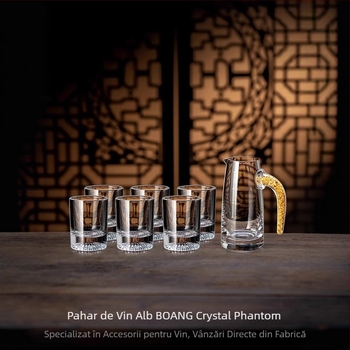 Bon pahare din cristal pentru spirtoase, set 1-2 pahare, design modern minimalist pentru degustare