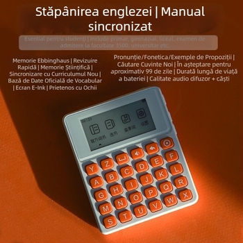 Dicționar de învățare a limbii engleze cu 3500 de cuvinte, voce reală, dispozitiv de citire cu e‑ink pentru elevi din ciclul primar și gimnazial