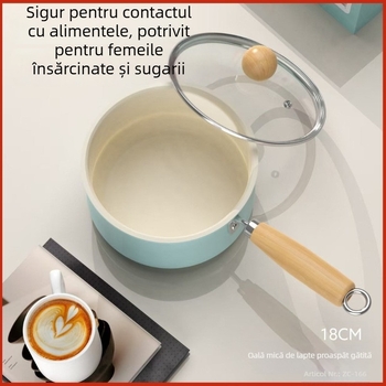 Oală ceramică pentru lapte, antiaderentă, pentru hrana bebelușilor și gătirea supelor