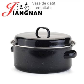 Stil coreean, vas grill multifuncțional pentru coacerea cartofilor dulci, castanelor, porumbului și cartofilor, diametru 28 cm