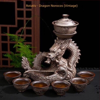 Set de ceai automată Xianglong, infuzor simplu, logo personalizabil, set cadou din ceramică